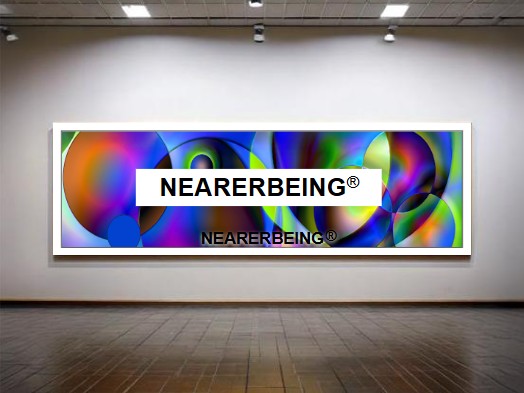 NEARERBEING® Transformative Art Print Title Let’s Unite and Communicate in Harmonious Integrated Channels. Visual Arts Copyright © 2005, 2022 VAu-1-483-424.
