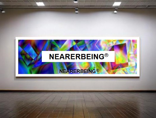 NEARERBEING® Transformative Art Print Title New Knowledge in Layers for Change Transformation with No Frame. Visual Arts Copyright 2005, 2019 VAu-1-368-941.